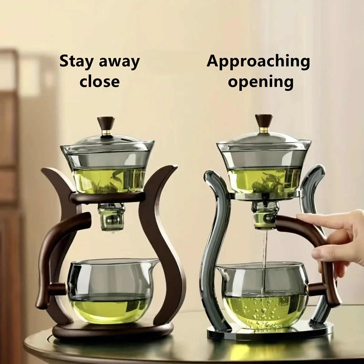 Premium Glass Tea Set with Automatic Tea Infuser