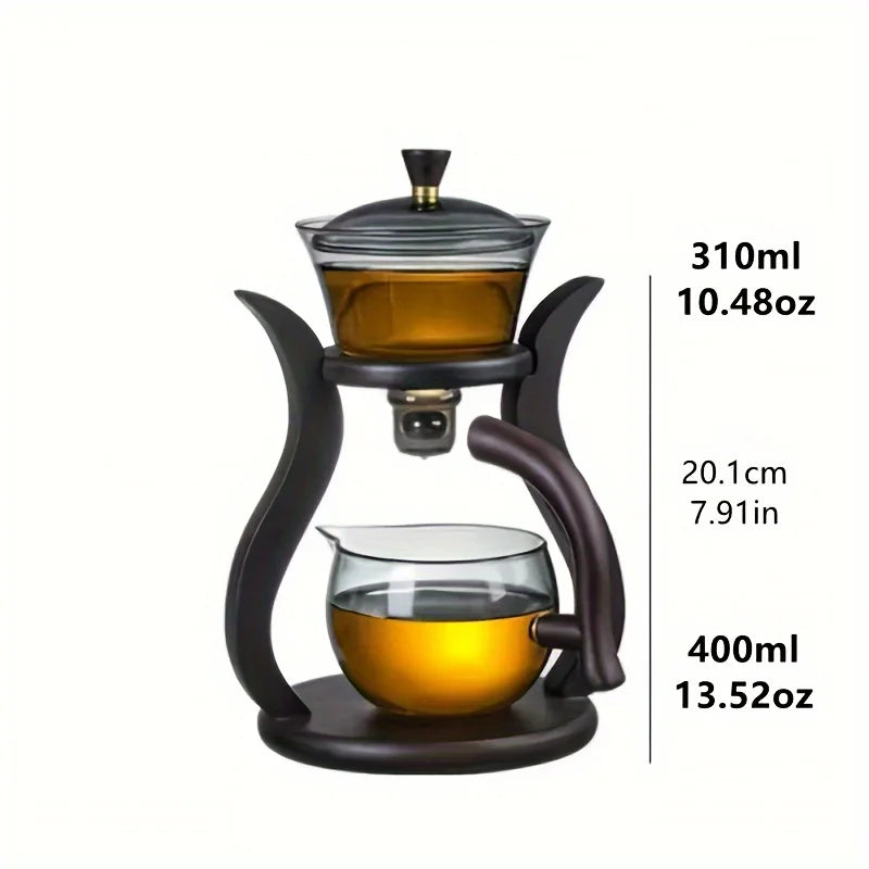 Premium Glass Tea Set with Automatic Tea Infuser