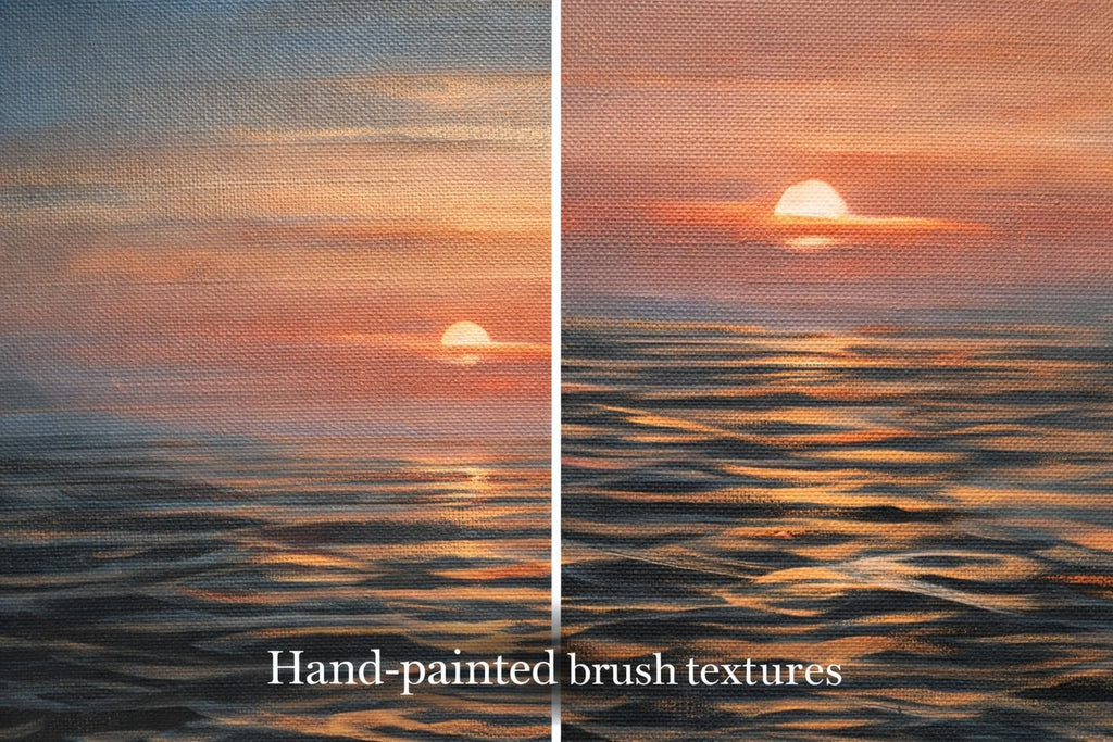 Hand-Painted Sunset River Boat Canvas Wall Art, Original Handmade Painting, 12 x 18 Inch, Premium Décor for Living Room, Bedroom and Office