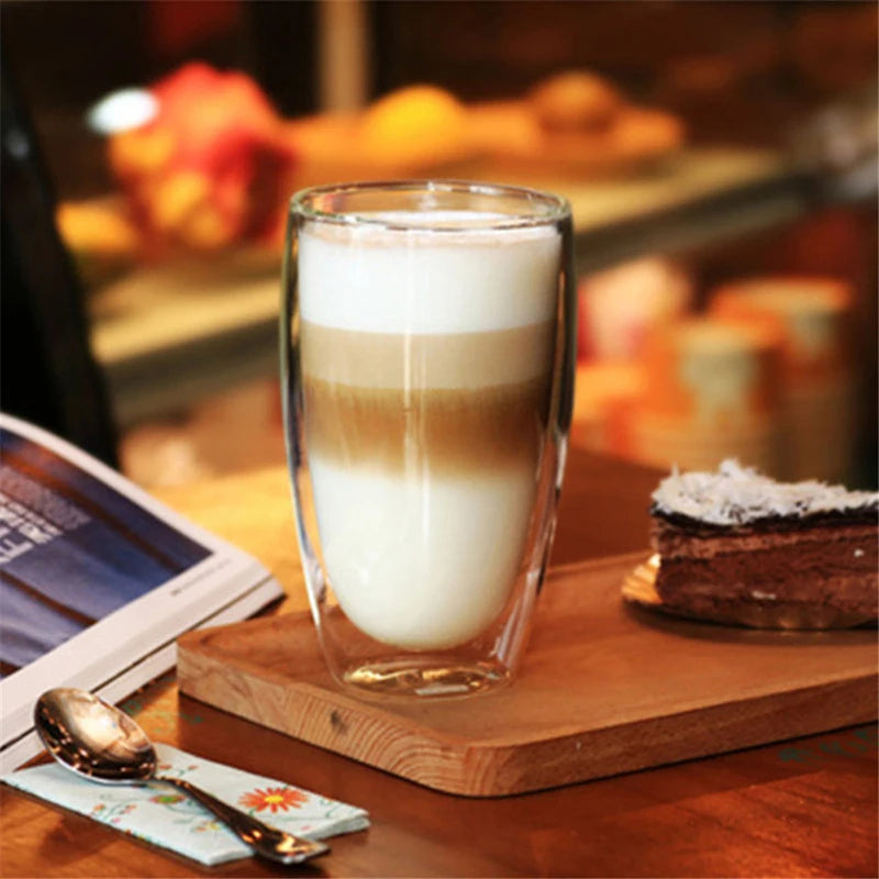 Insulated Double Wall Glass Tea Cup Set