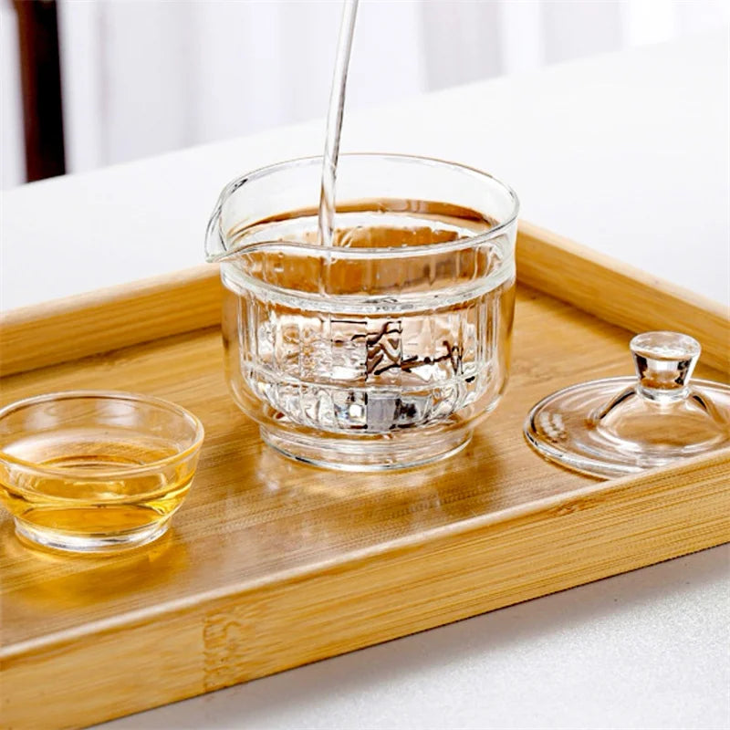 Premium Double Wall Glass Tea Cup – Heat Resistant Tea Infuser