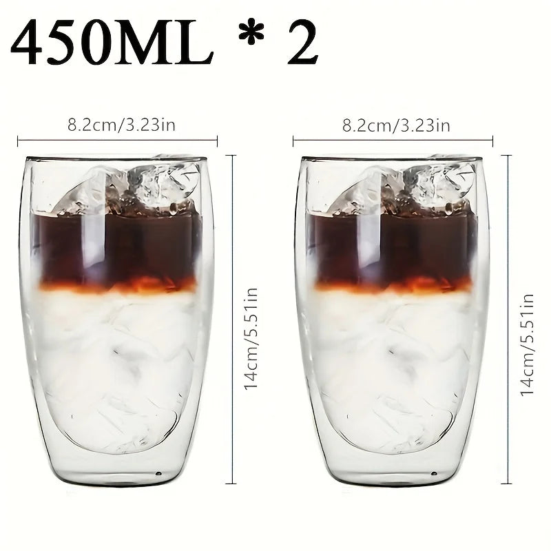 Insulated Double Wall Glass Tea Cup Set