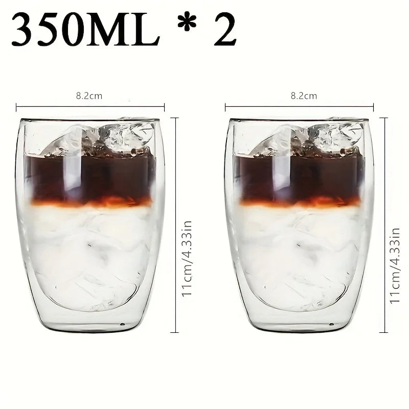 Insulated Double Wall Glass Tea Cup Set