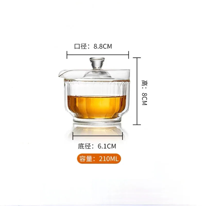 Premium Double Wall Glass Tea Cup – Heat Resistant Tea Infuser