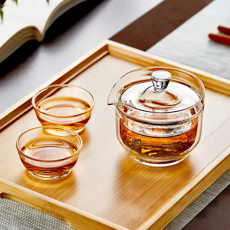 Premium Double Wall Glass Tea Cup – Heat Resistant Tea Infuser