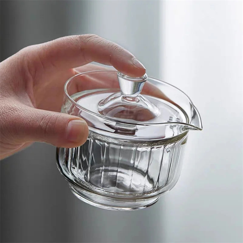 Premium Double Wall Glass Tea Cup – Heat Resistant Tea Infuser