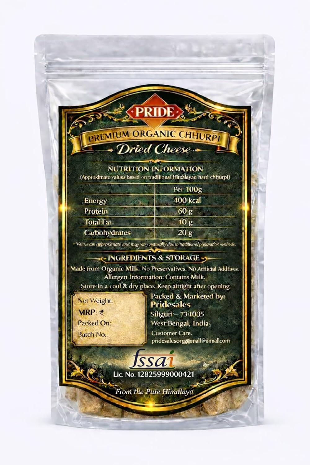 Premium Himalayan Chhurpi (110–150g) | Natural Dried Hard Cheese Snack | High Protein | Long Lasting Yak/Cow Milk Chew | No Preservatives | For Humans & Pets
