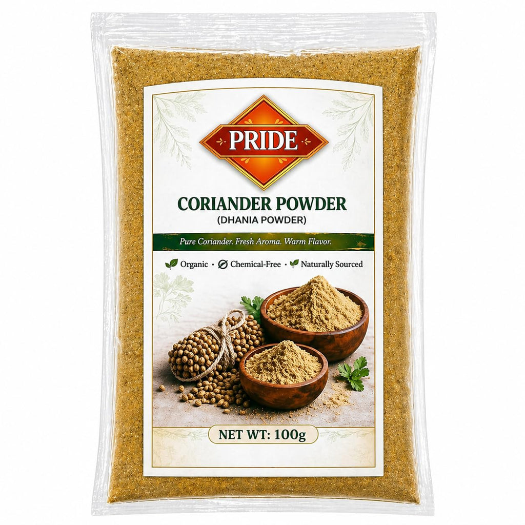 Pride Coriander Powder (Dhaniya Powder) | Pure & Natural | Fresh Aroma | Chemical-Free | Premium Quality Ground Coriander Masala for Cooking (100g)