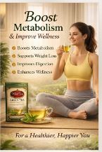 Pride Tea Himalayan Green Tea Loose Leaf | Premium Antioxidant Rich Green Tea | Natural Weight Management & Detox Tea | Fresh Smooth Flavor (100g)