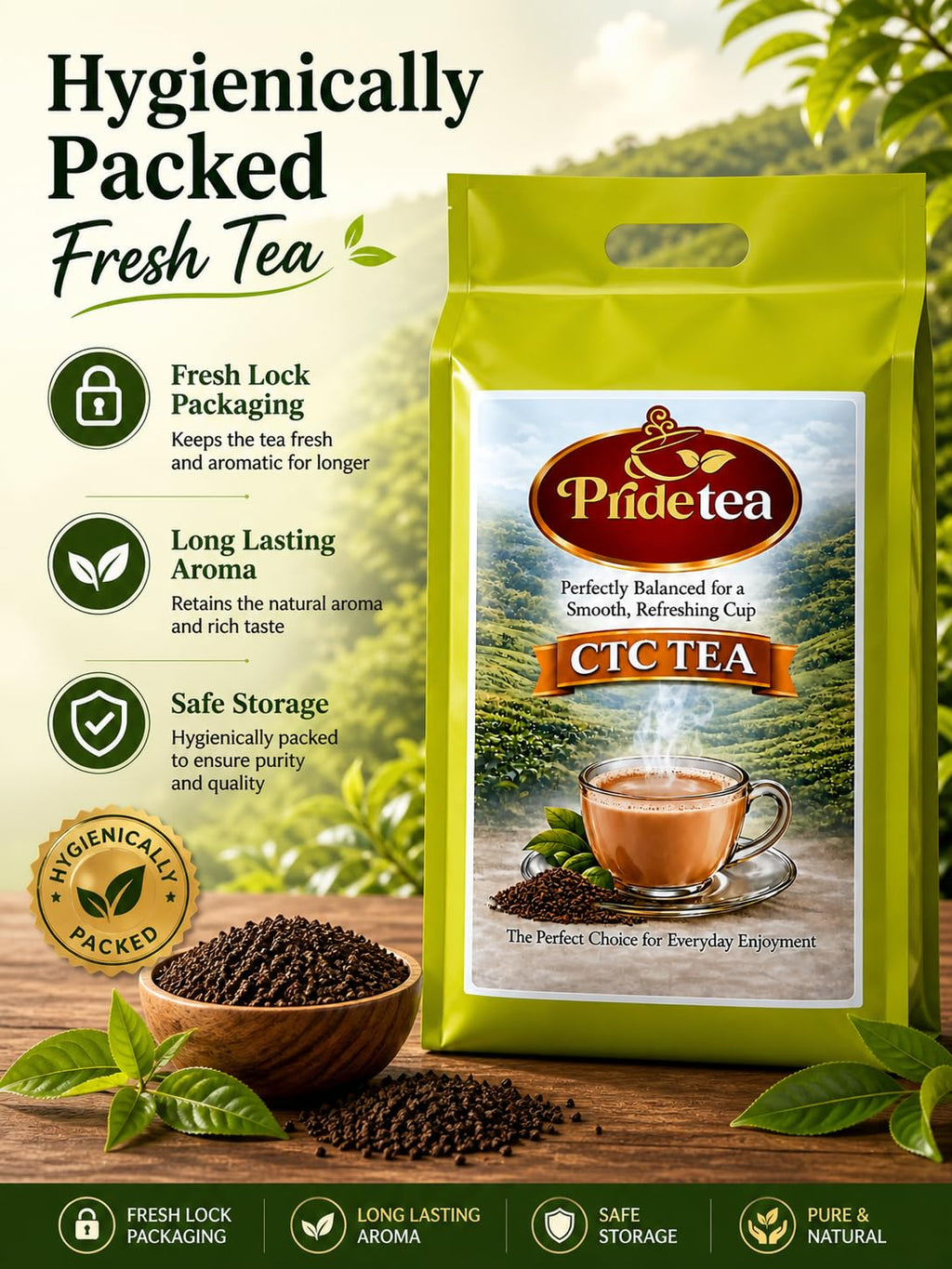 Pride PAL CTC Tea 1000g