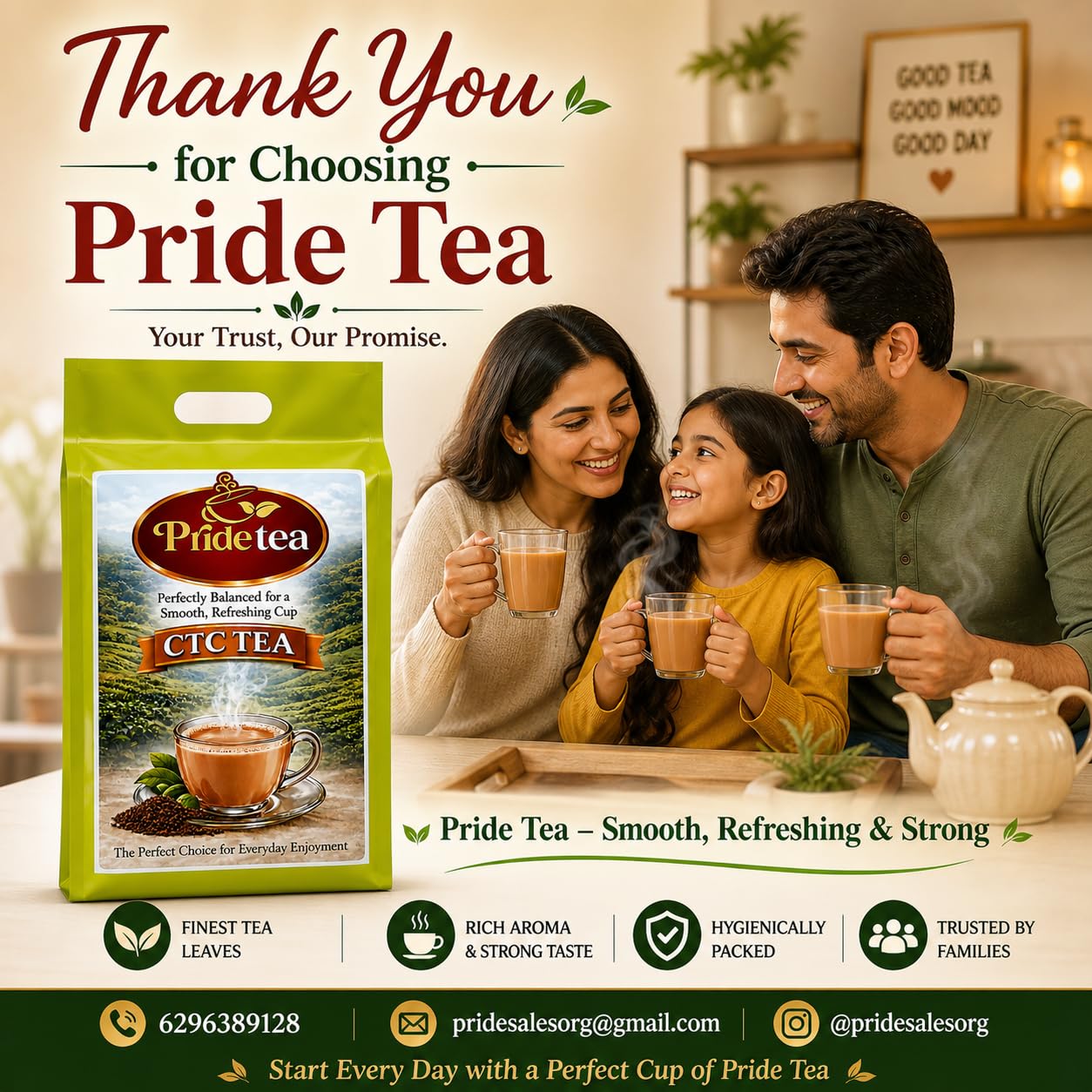 Pride PAL CTC Tea 1000g